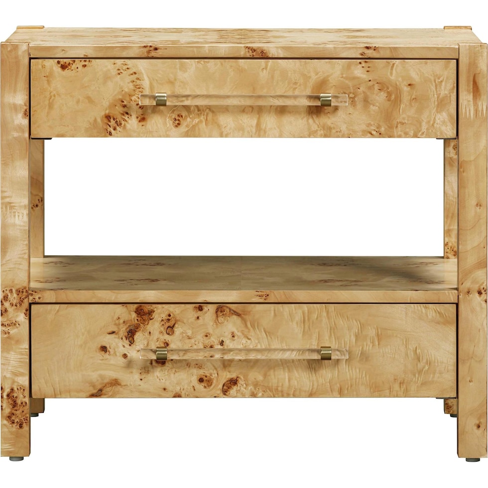 josiah light brown nightstand   
