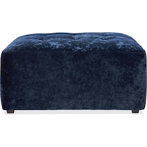 josie blue ottoman   