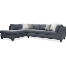 josie gray  pc sectional with left facing chaise   