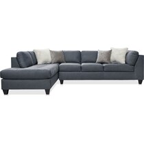 josie gray  pc sectional with left facing chaise   