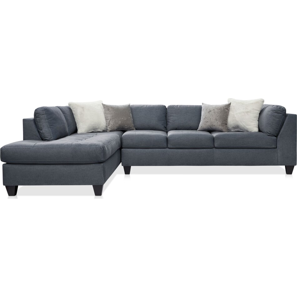 josie gray  pc sectional with left facing chaise   