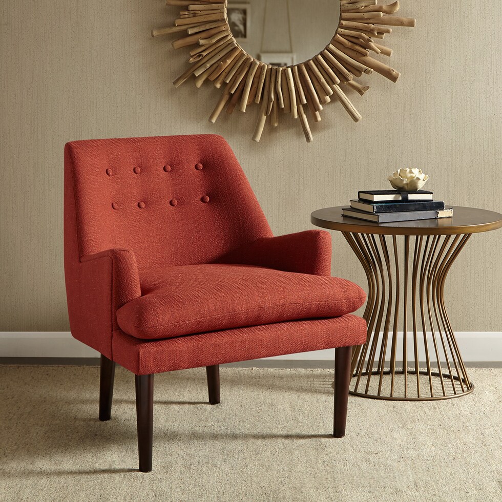 josselyn red accent chair   