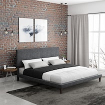 journey gray king bed   