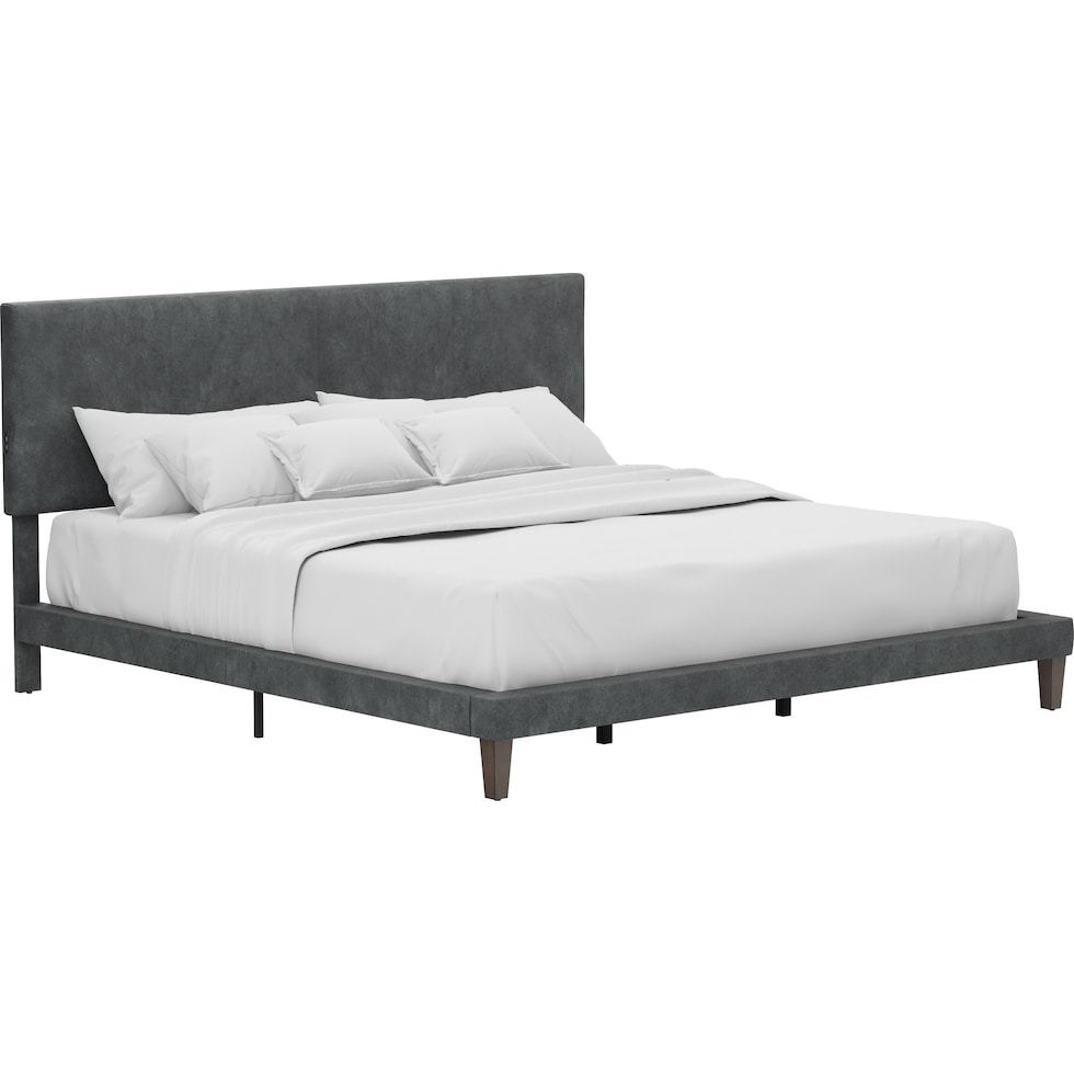 journey gray king bed   