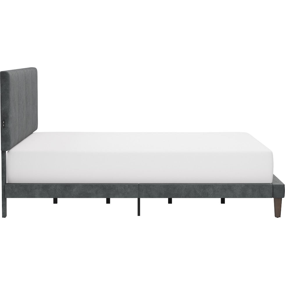 journey gray king bed   