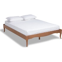 journi dark brown full bed frame   