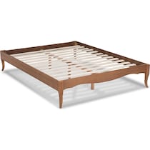 journi dark brown full bed frame   