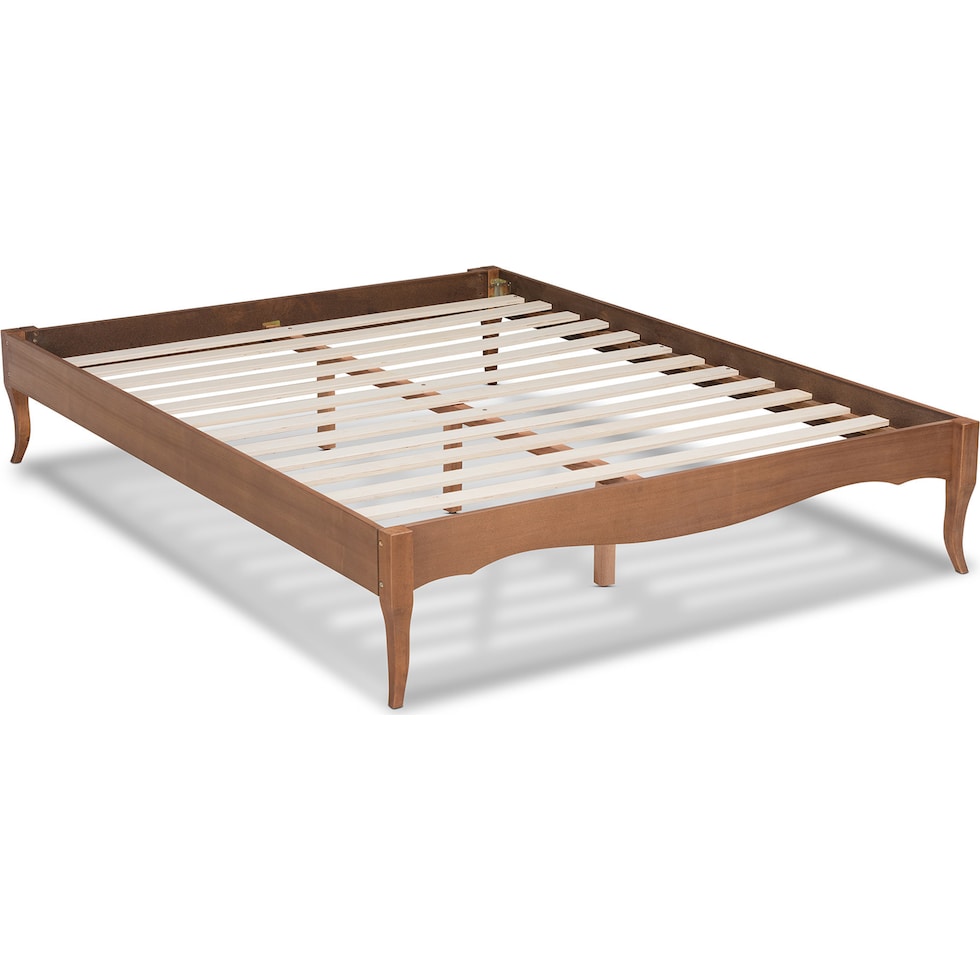 journi dark brown full bed frame   