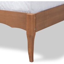 journi dark brown full bed frame   