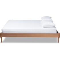 journi dark brown queen bed frame   