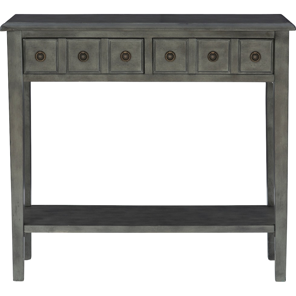 jovie gray console table   