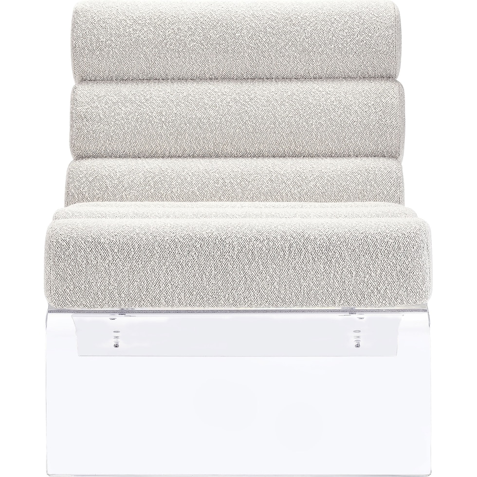 joyce white accent chair   