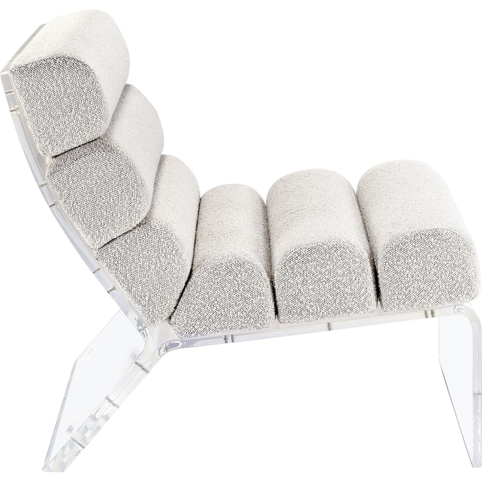 joyce white accent chair   