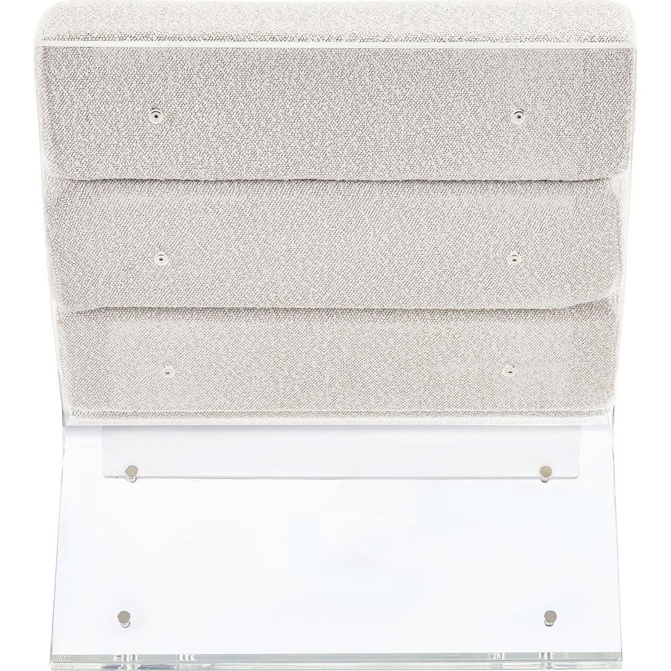 joyce white accent chair   