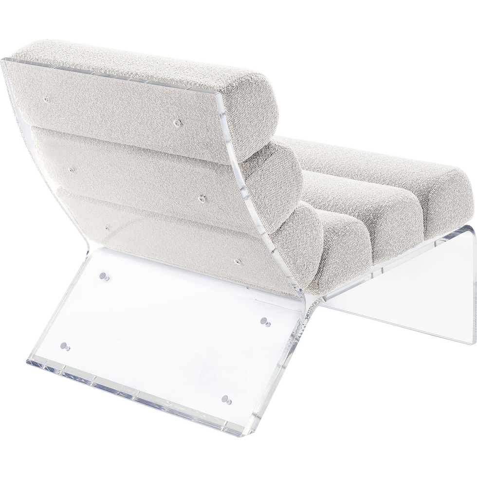 joyce white accent chair   