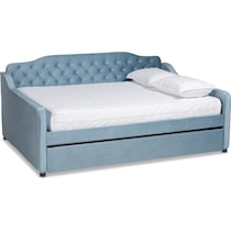 juana blue queen bed   