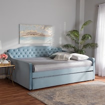 juana blue queen bed   
