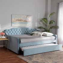 juana blue queen bed   