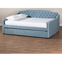 juana blue queen bed   