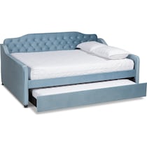 juana blue queen bed   