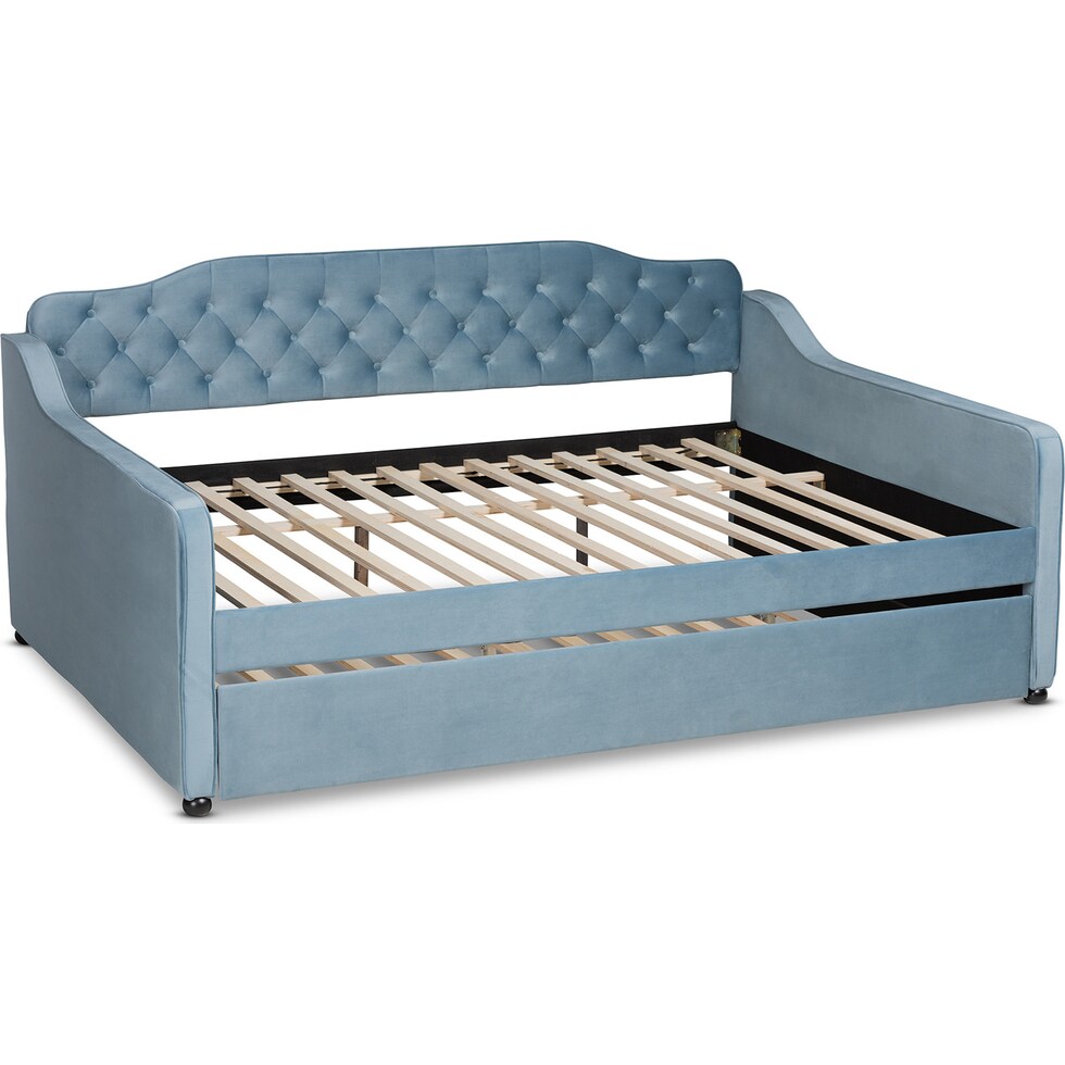 juana blue queen bed   
