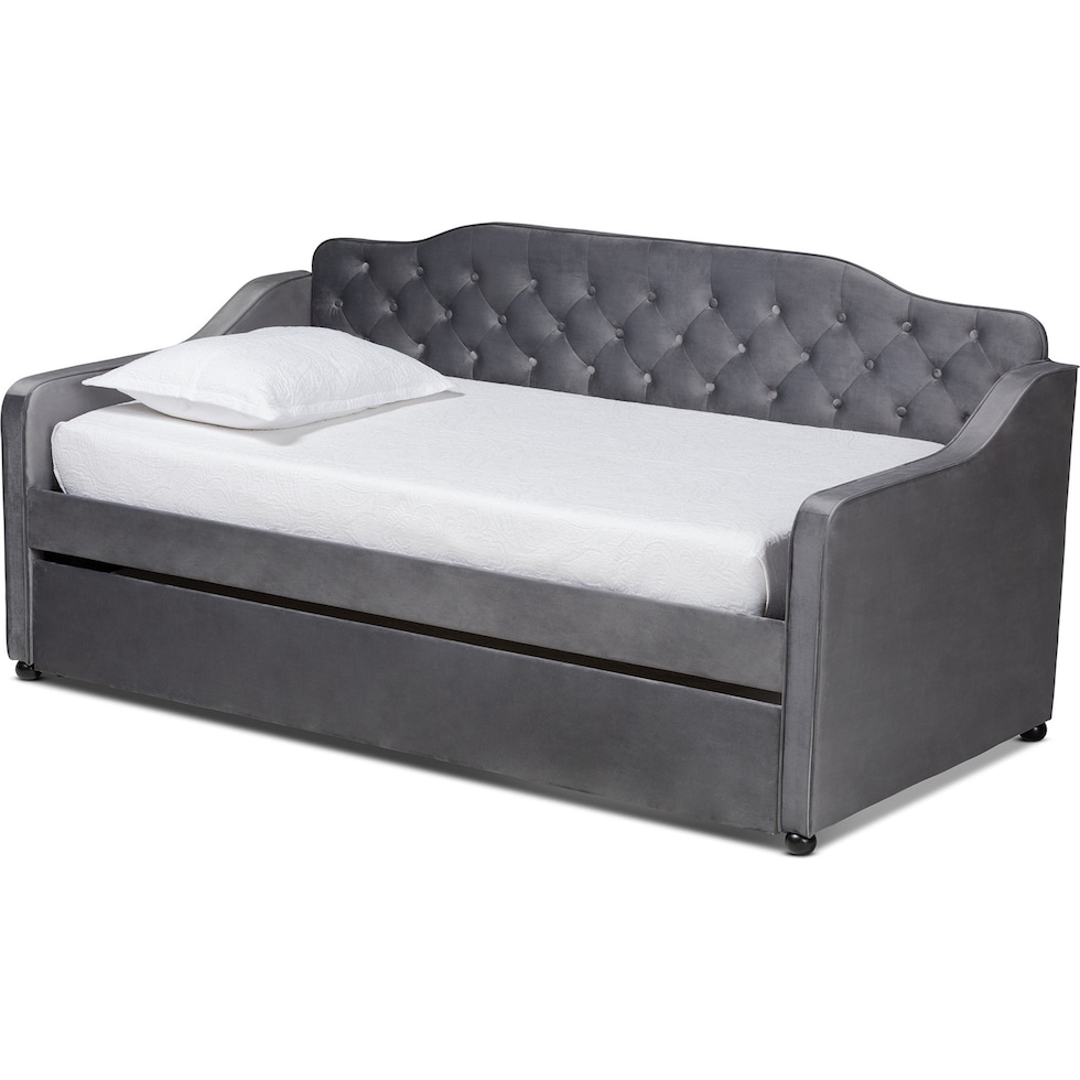 juana gray twin bed   