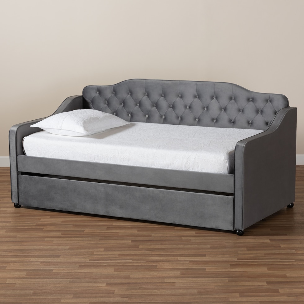 juana gray twin bed   