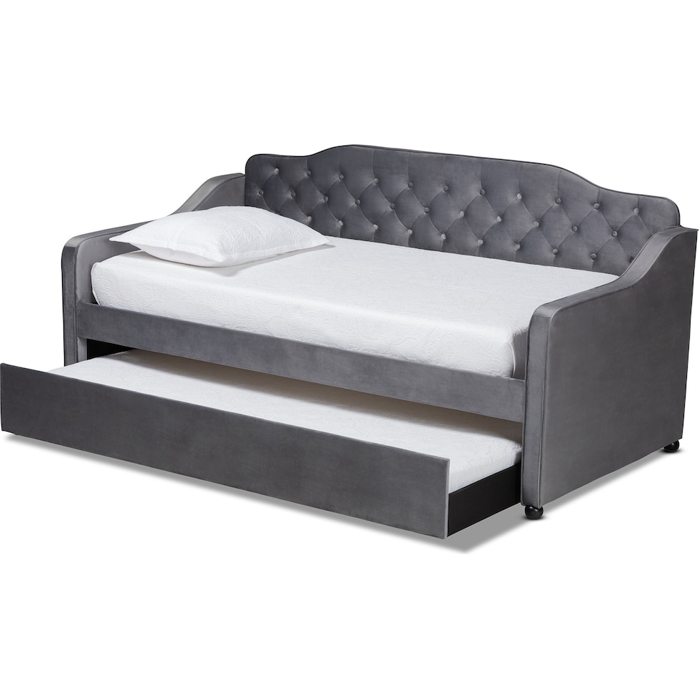 juana gray twin bed   