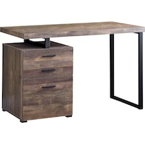 juanita brown black desk   