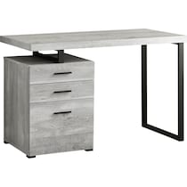 juanita gray black desk   