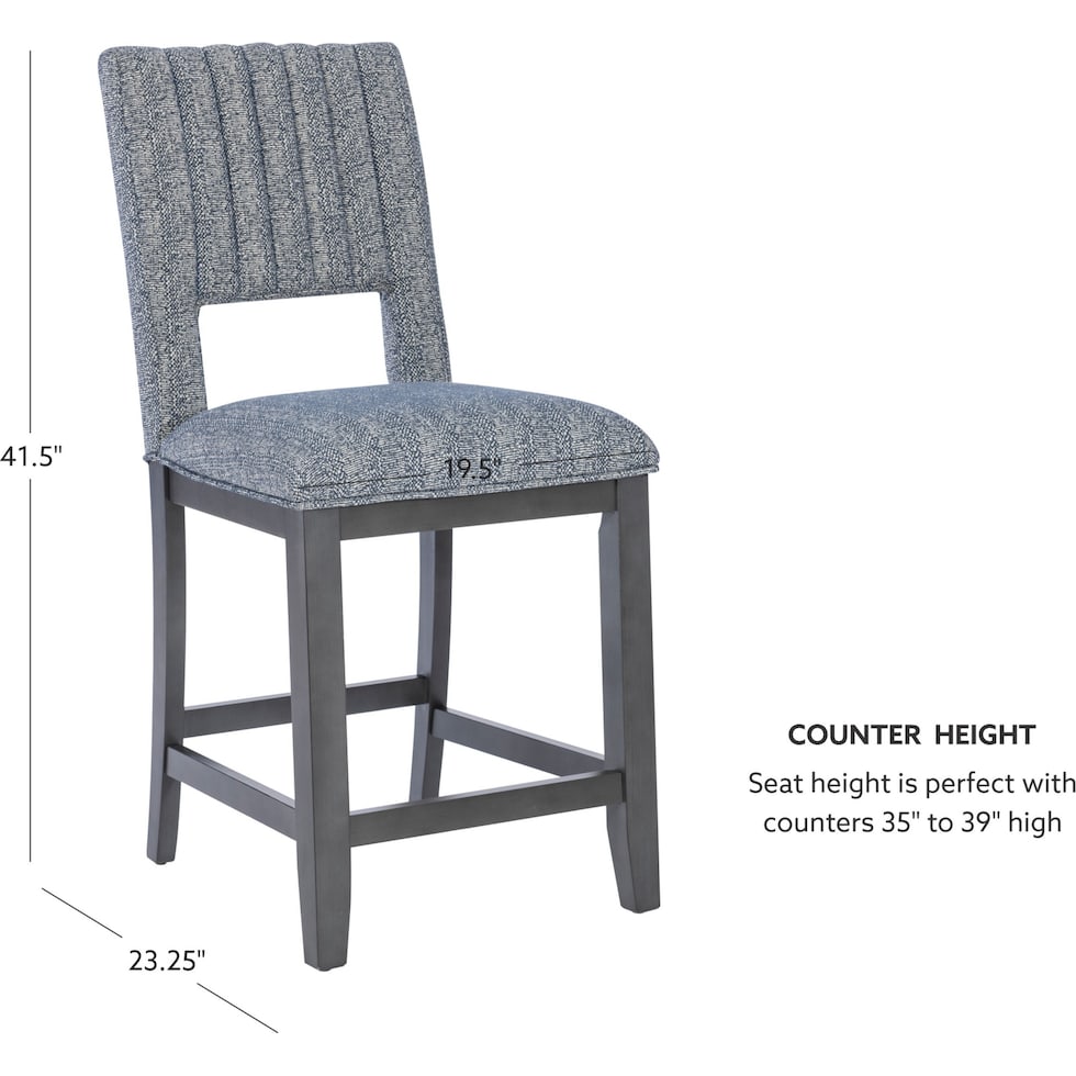 jubilee gray counter height stool   