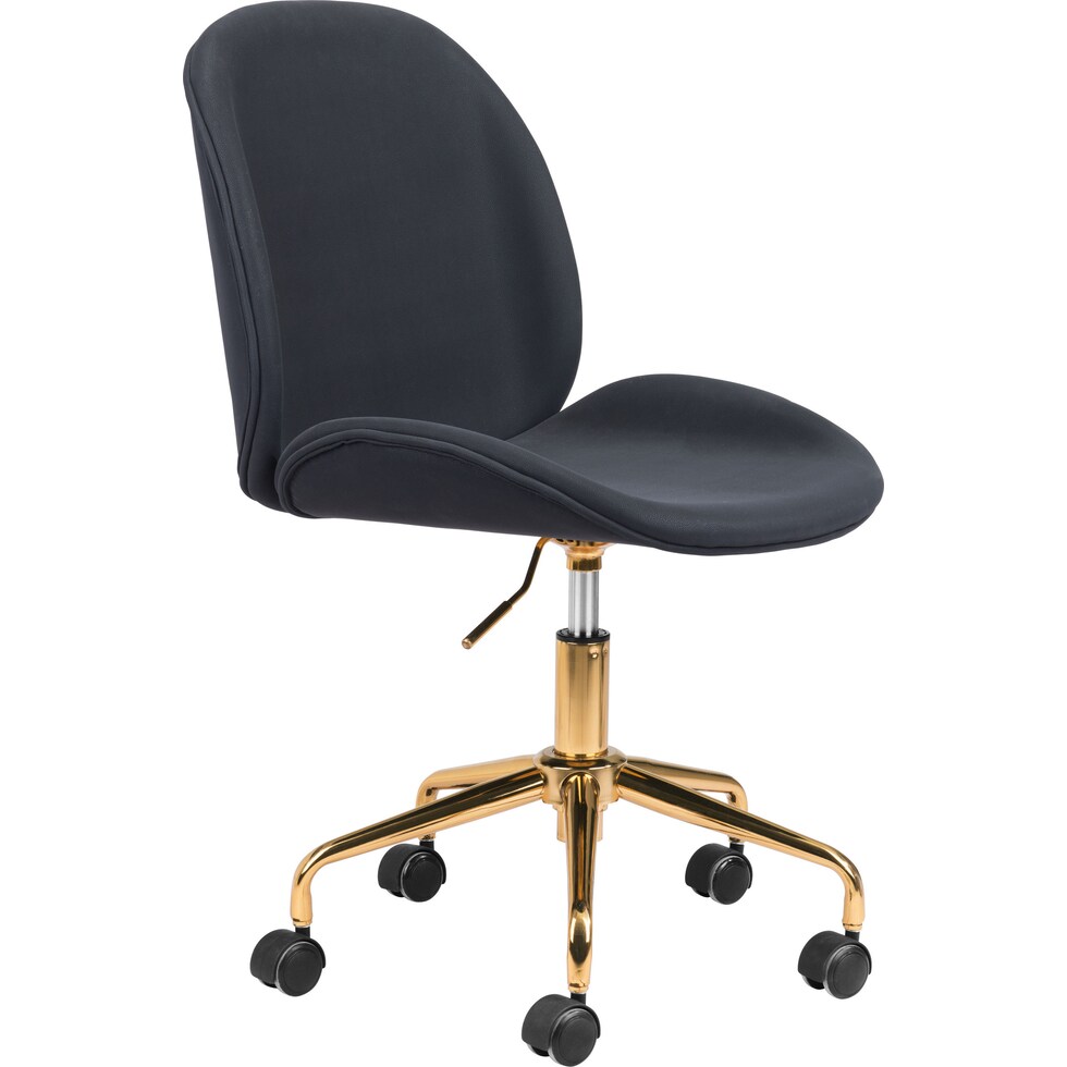 judah black desk chair   