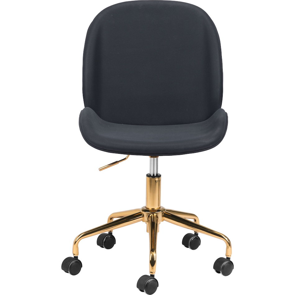judah black desk chair   
