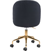 judah black desk chair   