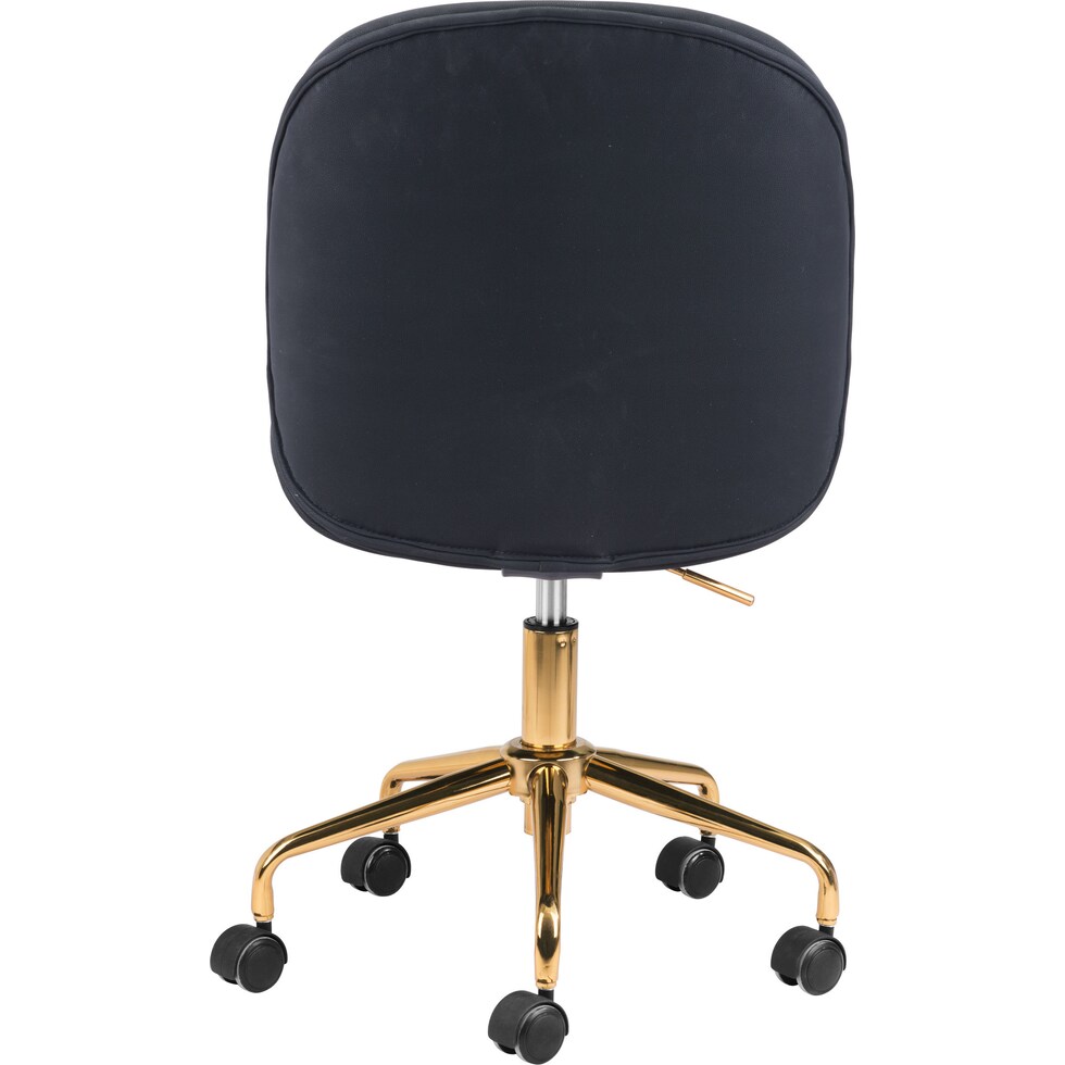 judah black desk chair   