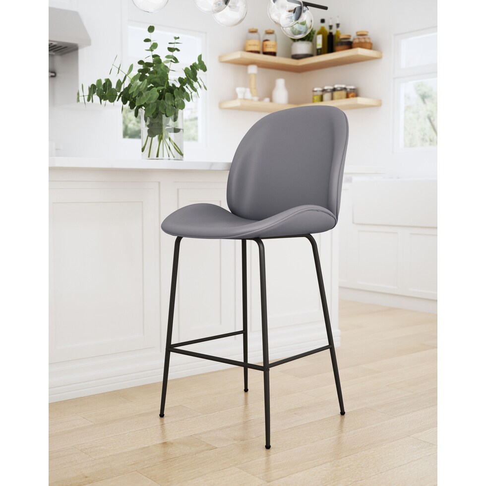 judah gray counter height stool   