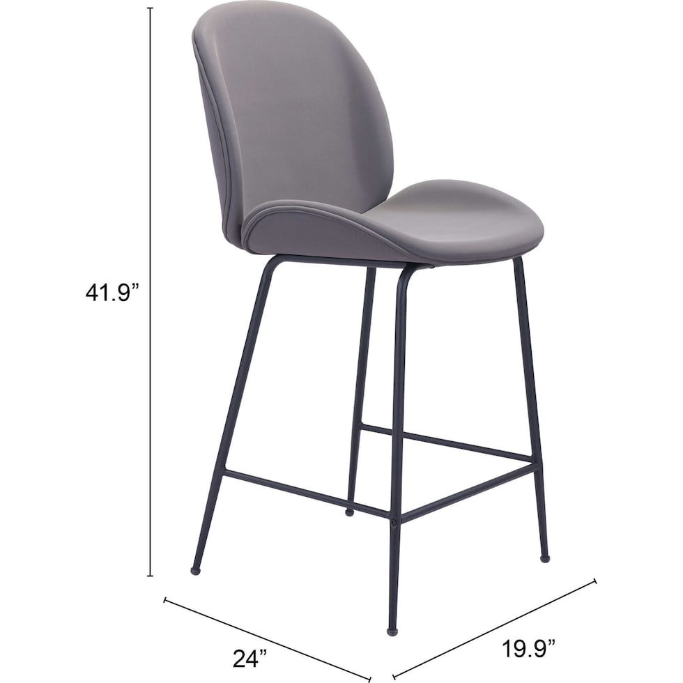 judah gray counter height stool   