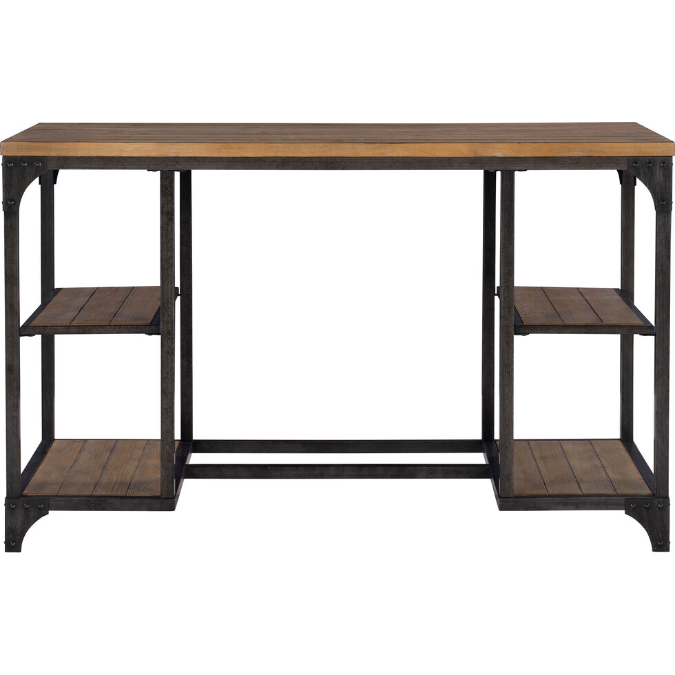 judge dark brown desk   
