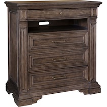 judy dark brown media chest   