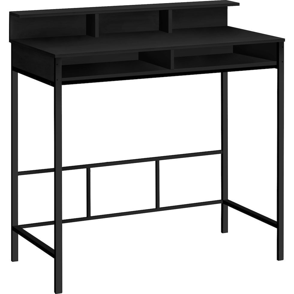 julia black desk   