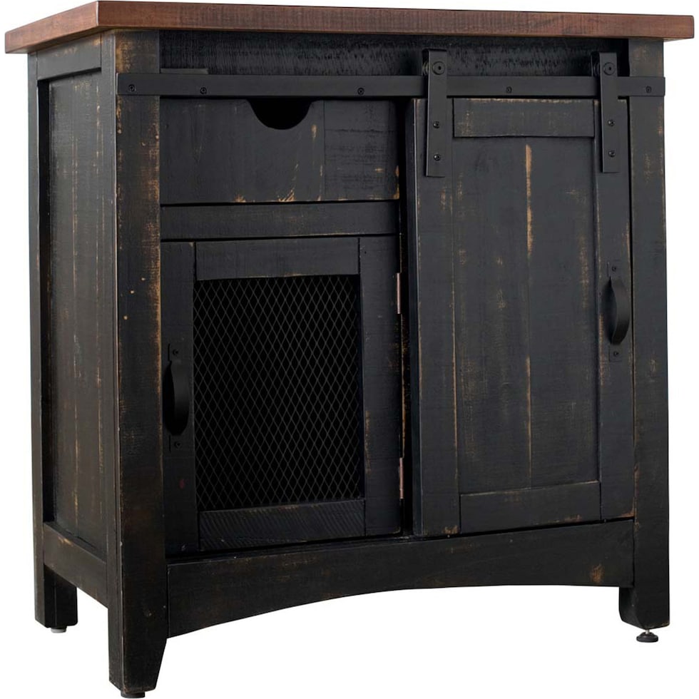 julian black accent chest   