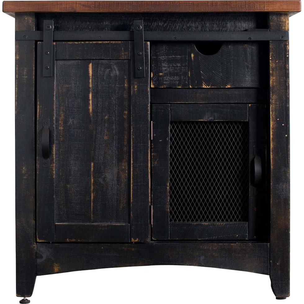 julian black accent chest   