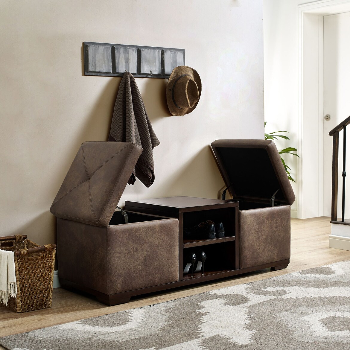 Julian Storage Bench American Signature Furniture