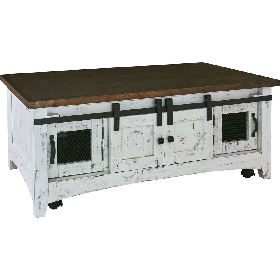 julian white coffee table   