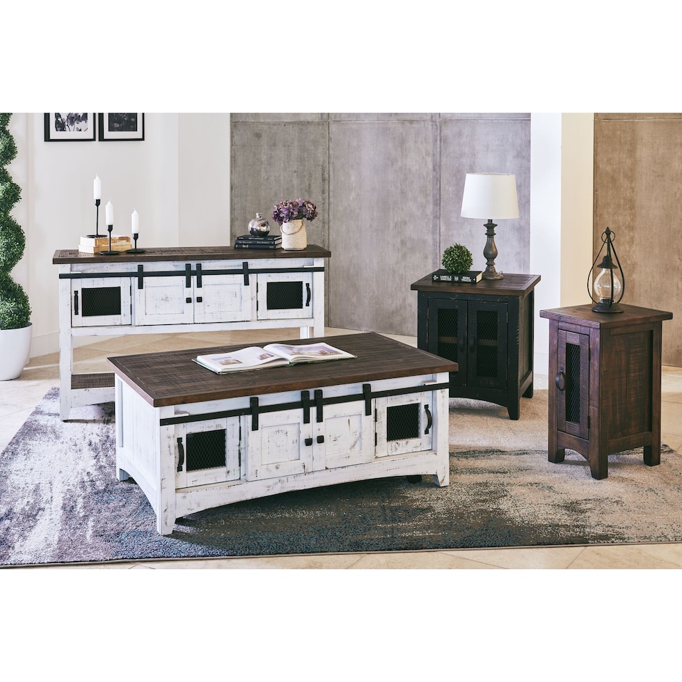 julian white coffee table   