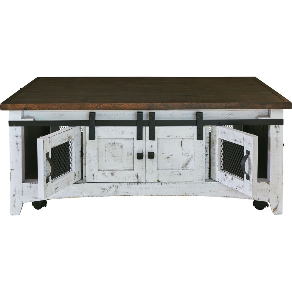 julian white coffee table   
