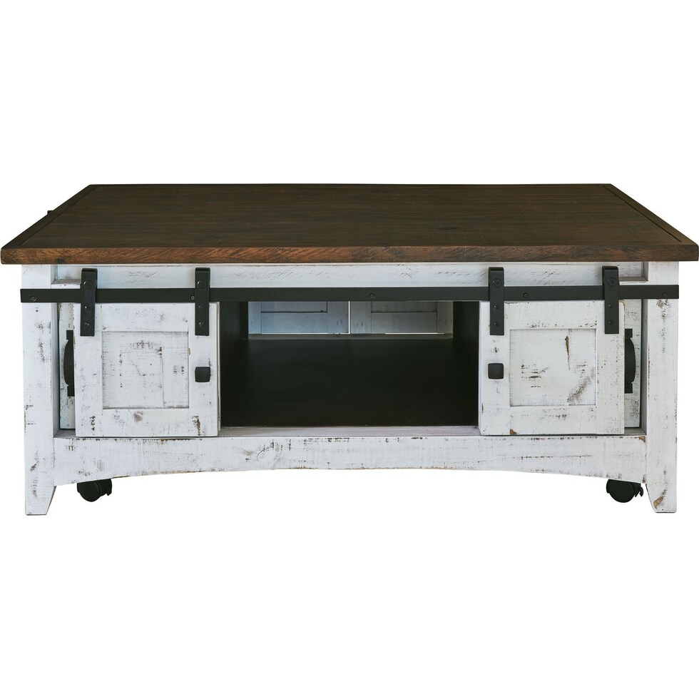 julian white coffee table   