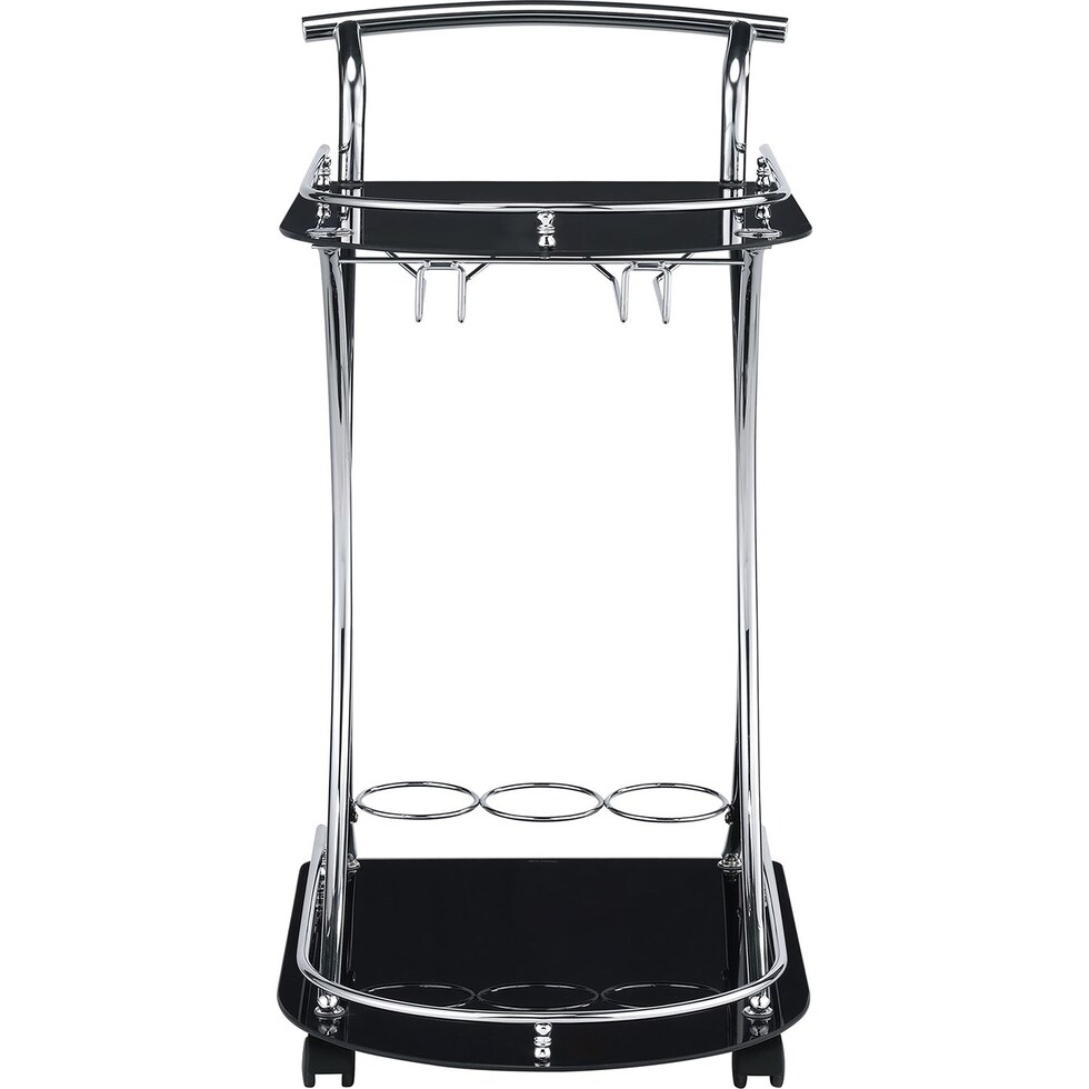 julianna black bar cart   