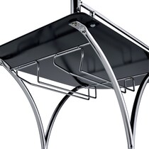julianna black bar cart   