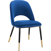 juliette blue black dining chair   